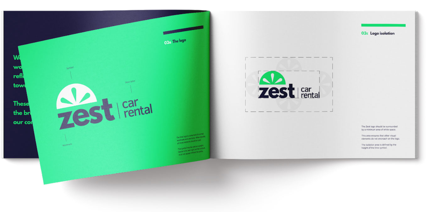 zest car rental brand guidelines